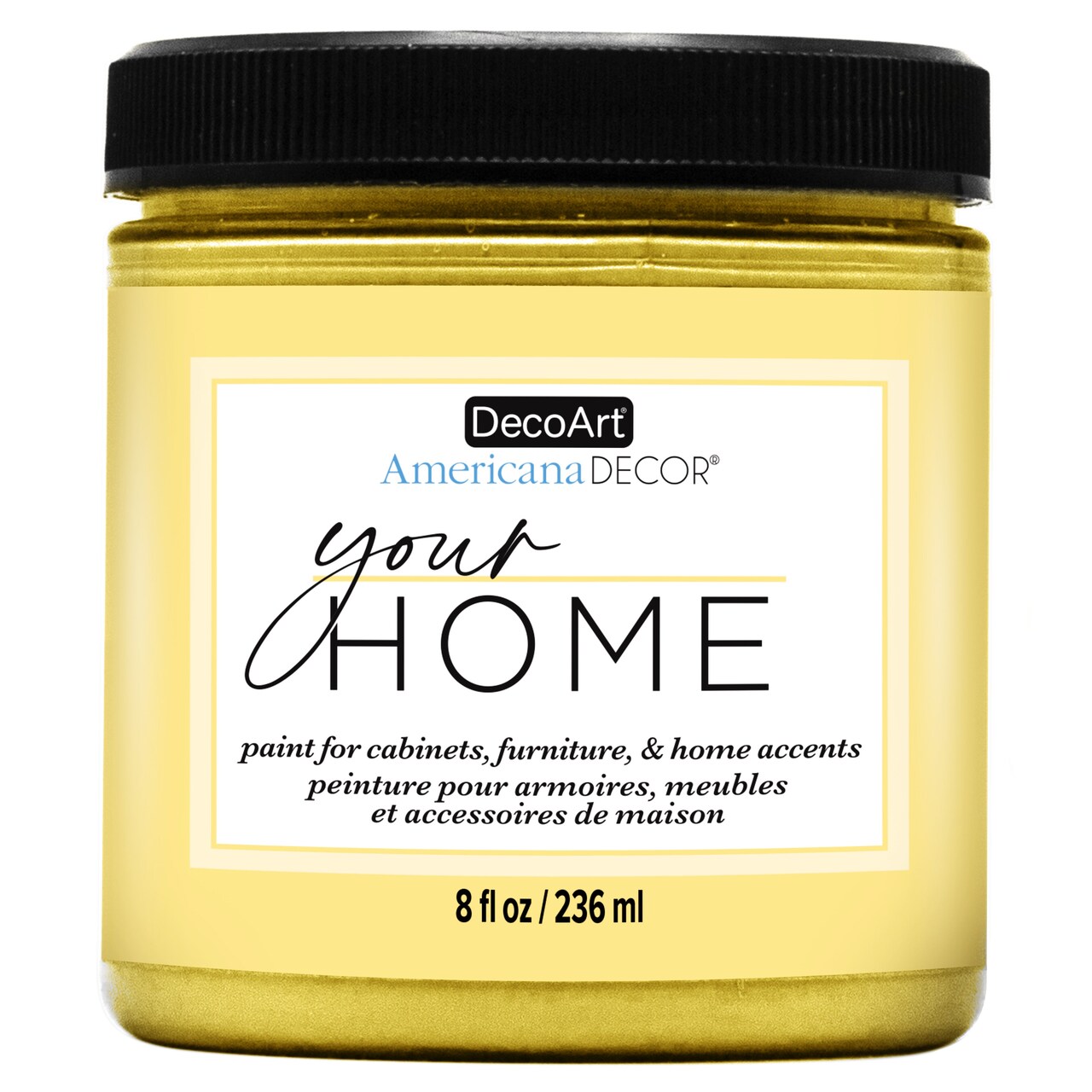 DecoArt Americana Decor All-in-One Furniture & Cabinet Paint, 8oz – No Primer Needed, Adheres to Tile, Laminate & Glossy Surfaces, Satin Finish